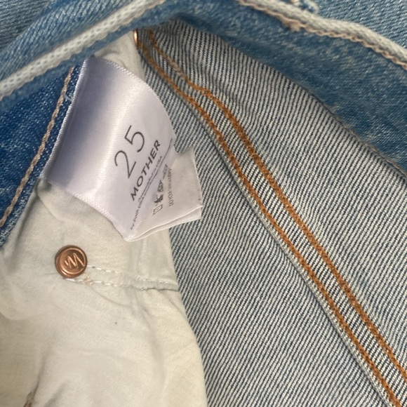 MOTHER THE SCRAPPER ANKLE IN CAMERA OBSCURA HI RISE BUTTON FLY STRETCH DENIM - Picture 9 of 12